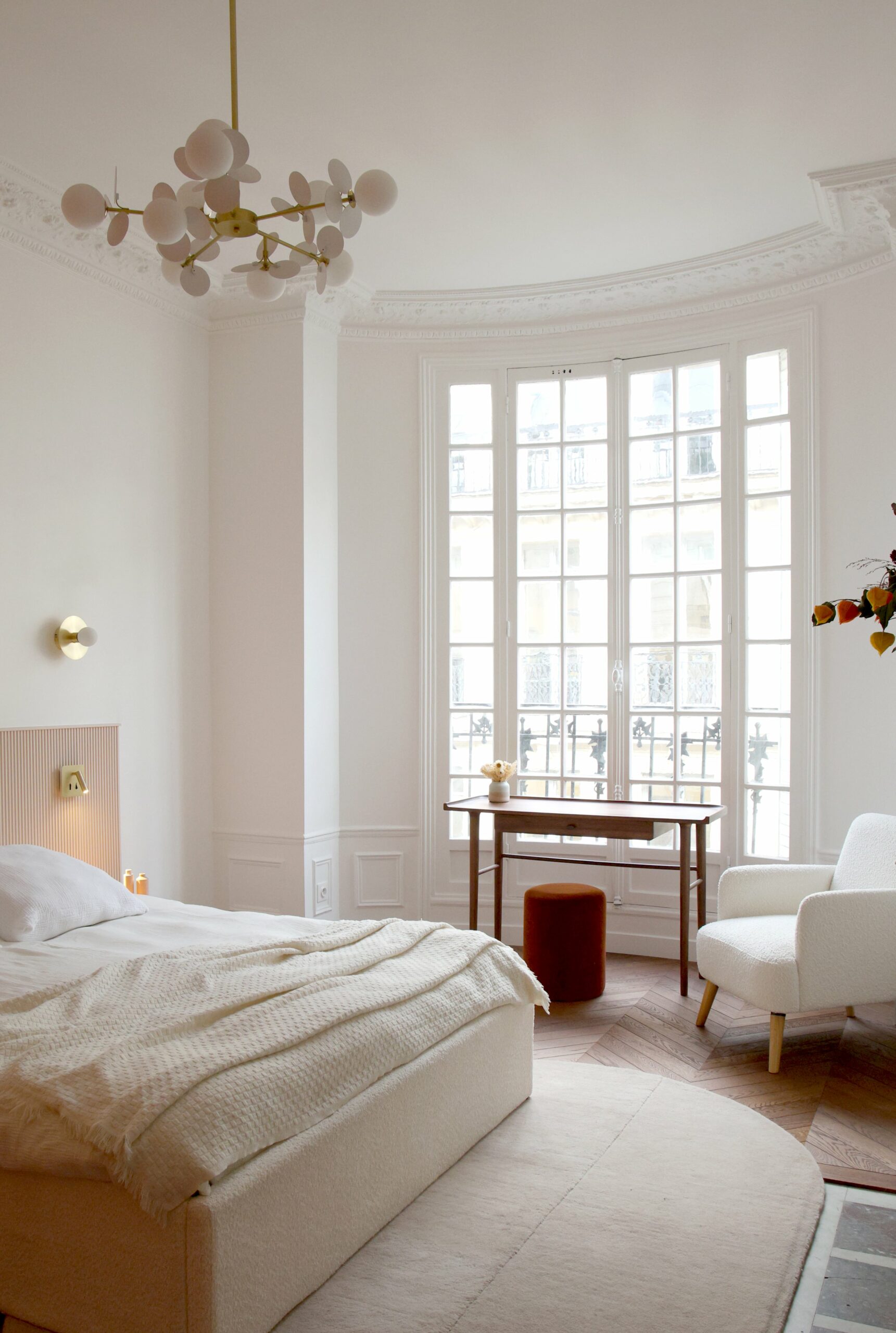 chambre_haussmannienne ; chambre_parentale; décoration_chambre_parentale