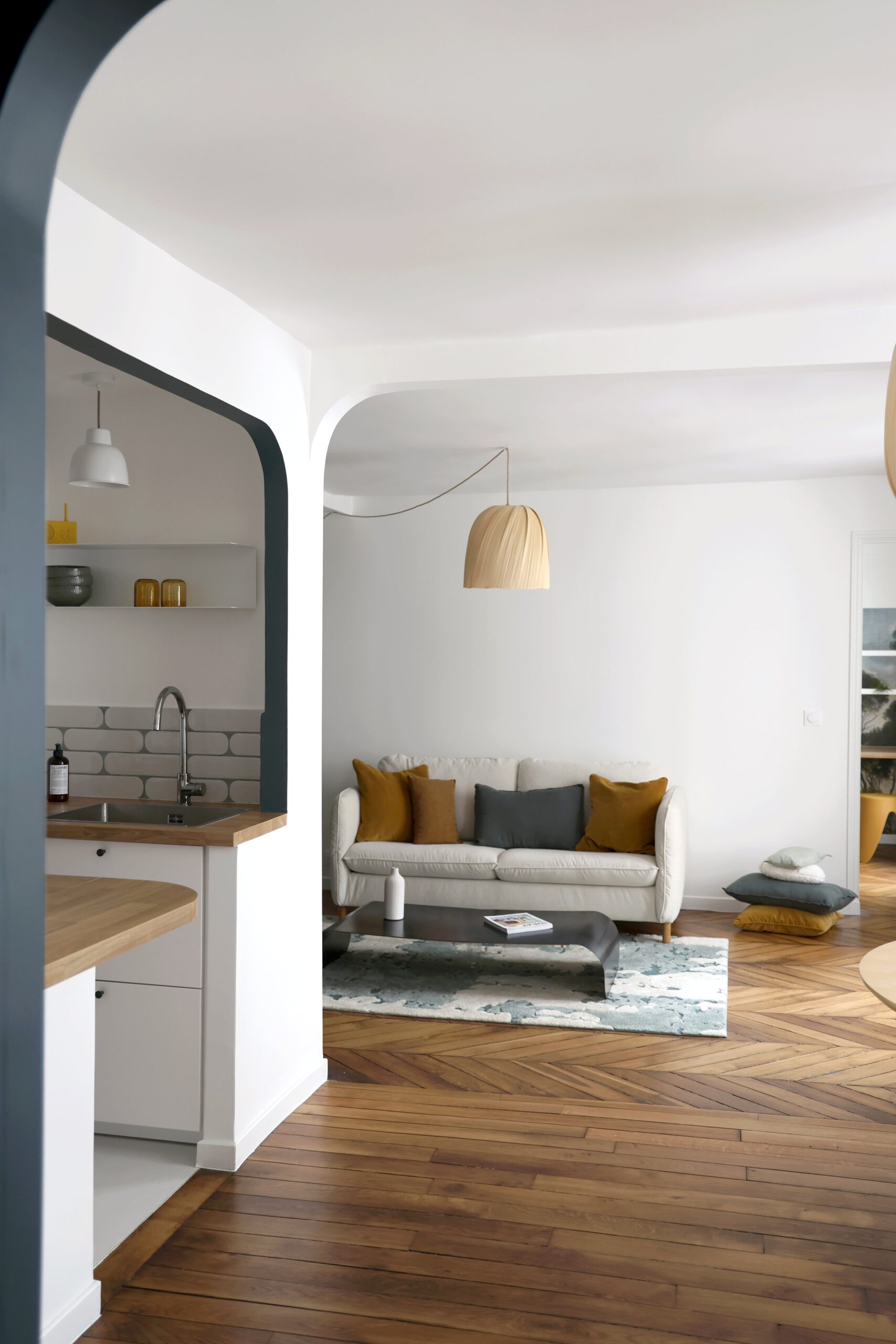 deux_pièces_design ; parquet_point_de_hongrie